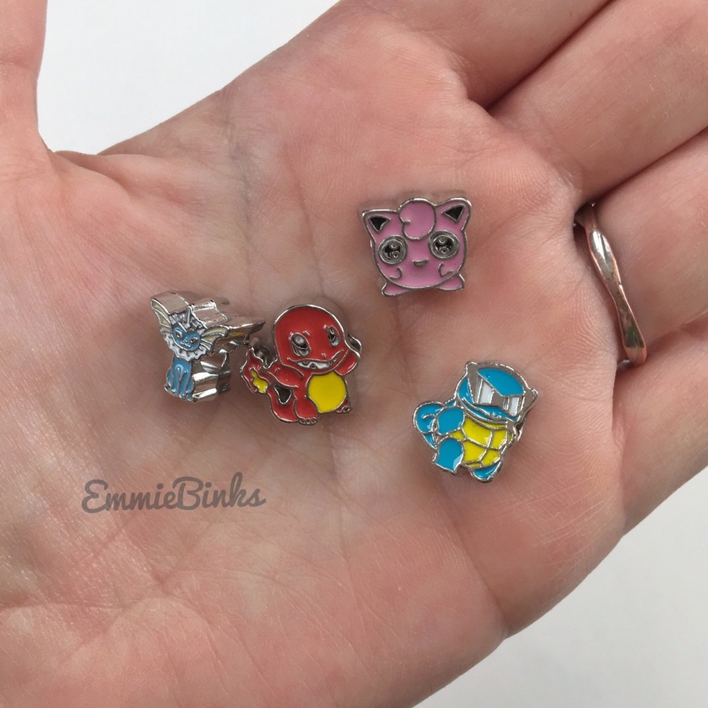 ✨3for$38 New 9 Charm Pokémon Character Silver Enamel Charm Bracelet ~ Pokémon - Picture 6 of 14